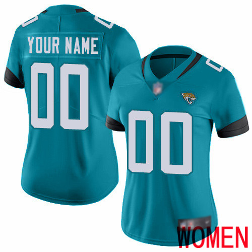 Limited Teal Green Women Alternate Jersey NFL Customized Football Jacksonville Jaguars Vapor Untouchable->customized nfl jersey->Custom Jersey